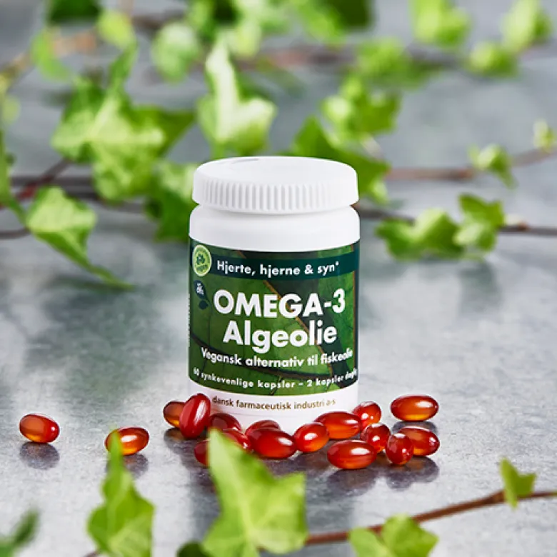 Grønne Vitaminer Omega-3 Algeolie (60 kaps)