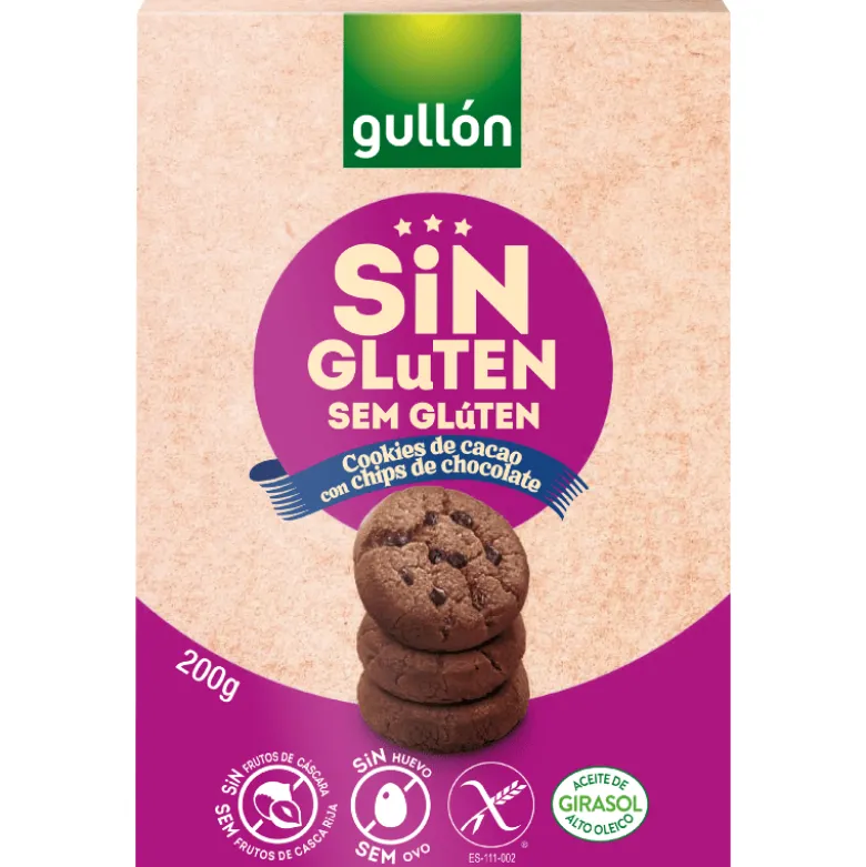Gullon Mini Cookies With Chocolate Chips Glutenfri (200 g)