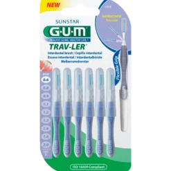 GUM Mellemrumsbørster TravLer Passage 0,6 ( ISO 0) (6 stk)