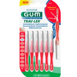 GUM Mellemrumsbørster TravLer Passage 0,8 (ISO 1) (6 stk)