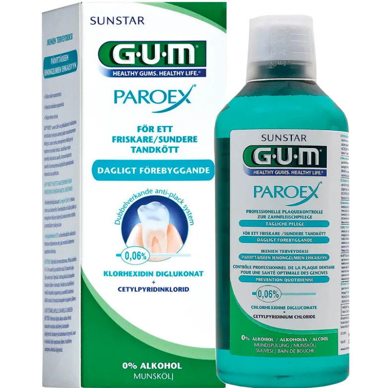 GUM Paroex Mundskyl 0,06% Klorhexidin (500 ml)