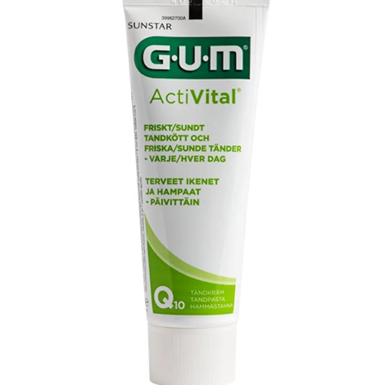 GUM Tandpasta Activital Flour Q10 (75 ml)
