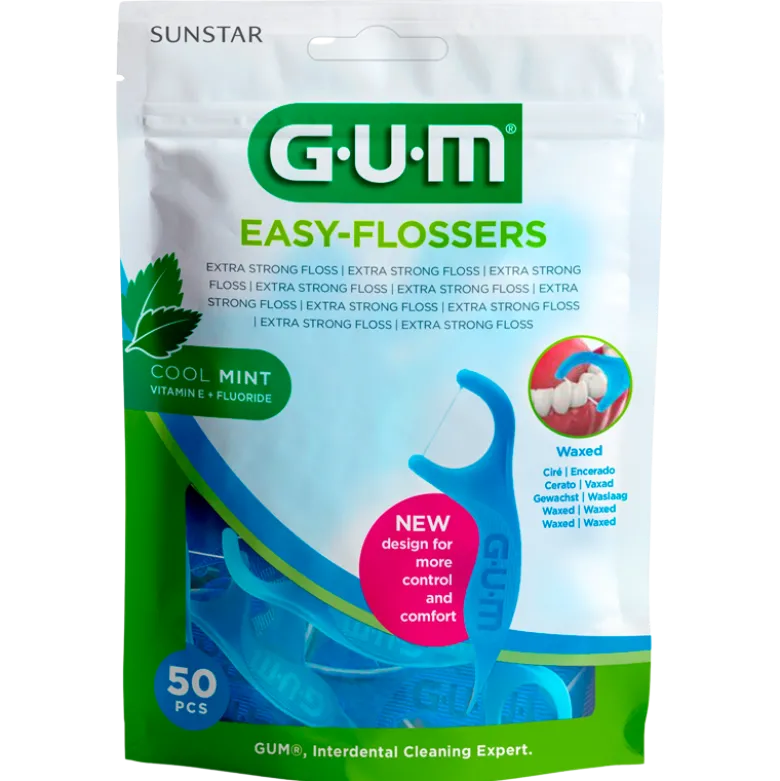 GUM Tandtråd M. Tandstik Easy Flossers (50 stk)
