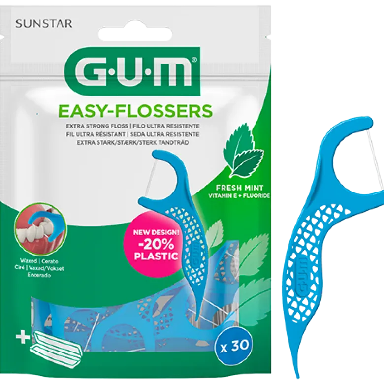 GUM Tandtråd M. Tandstik Easy Flossers (30 stk)
