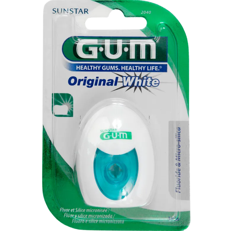 GUM Tandtråd Original White Floss Fluor + Silica (30 m)