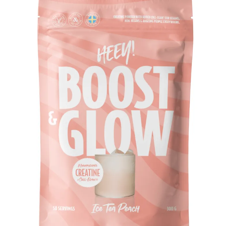 Heey! Boost & Glow Creatine + Vegan Collagen Ice Tea Peach (300 g)