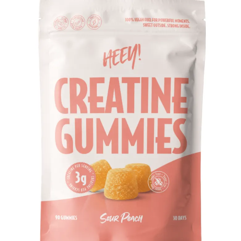 Heey! Creatine Gummies Sour Peach (90 stk)