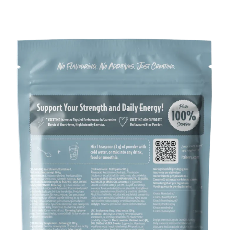 Heey! Creatine Monohydrate 100% Kreatin Neutral (300 g)