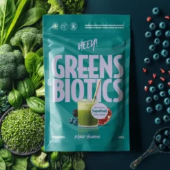 Heey! Greens & Biotics + Probiotics Mixed Berries (300 g)