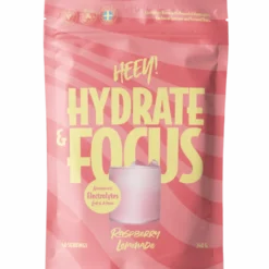 Heey! Hydrate & Focus Electrolytes + Lions Mane Raspberry Lemonade (240 g)