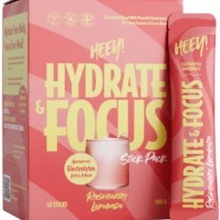 Heey! Hydrate & Focus Electrolytes + Lions Mane Raspberry Lemonade (30 x 6 g)