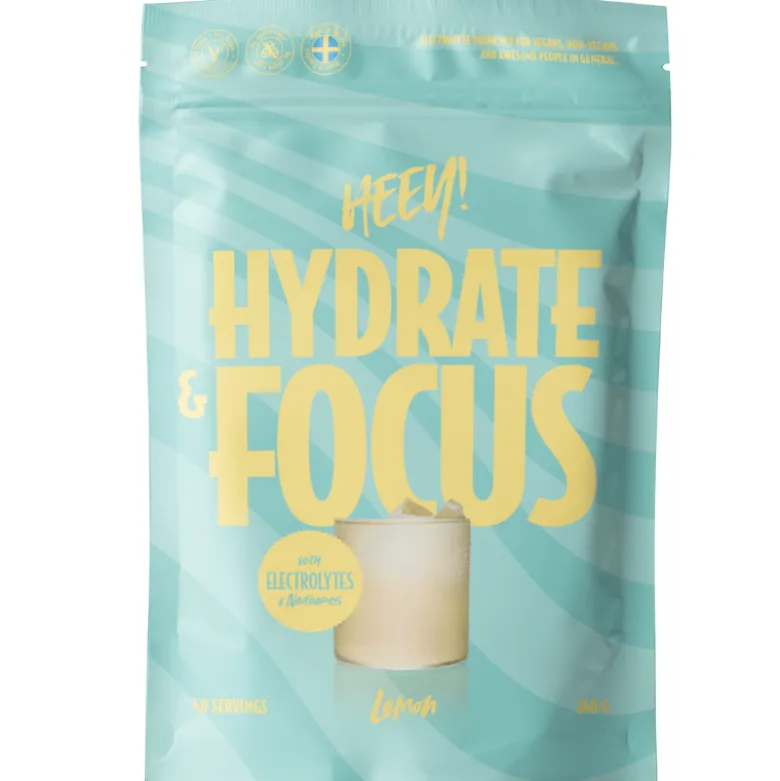 Heey! Hydrate & Focus Electrolytes + Lions Mane Lemon (240 g)