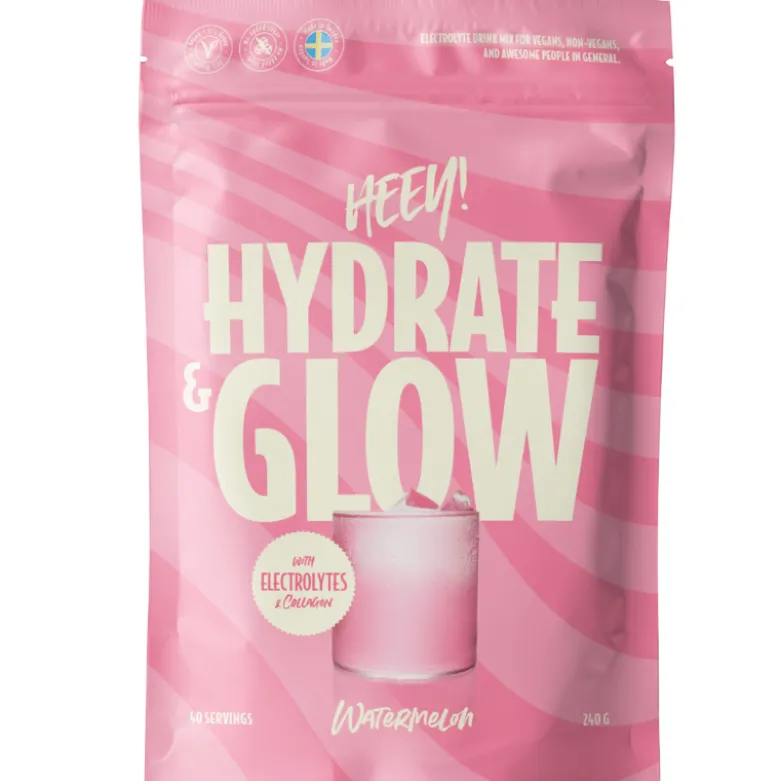 Heey! Hydrate & Glow Electrolytes + Vegan Collagen Watermelon (240 g)