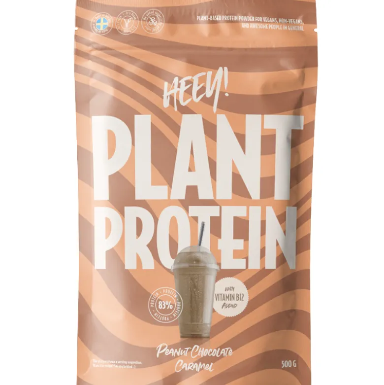 Heey! Vegan Plant Protein + Vitamin B12 Peanut Chocolate Caramel (500 g)