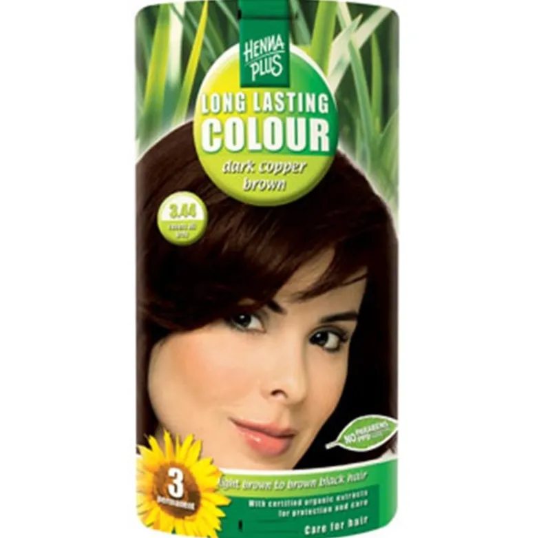 Hennaplus 3.44 Hårfarve Darkcopper Brown (40 ml)