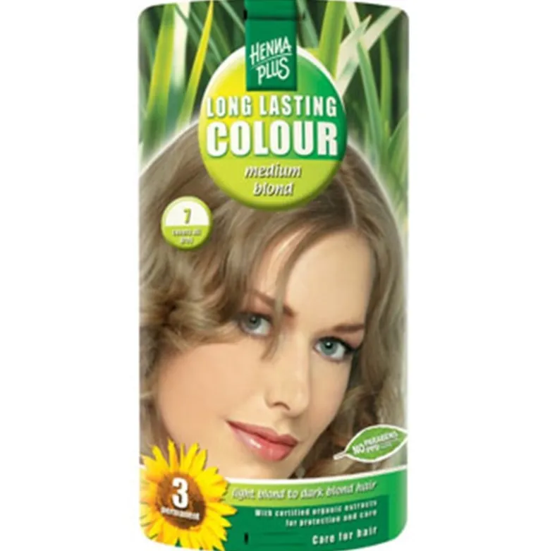 Hennaplus 7 Hårfarve Medium Blond (40 ml)
