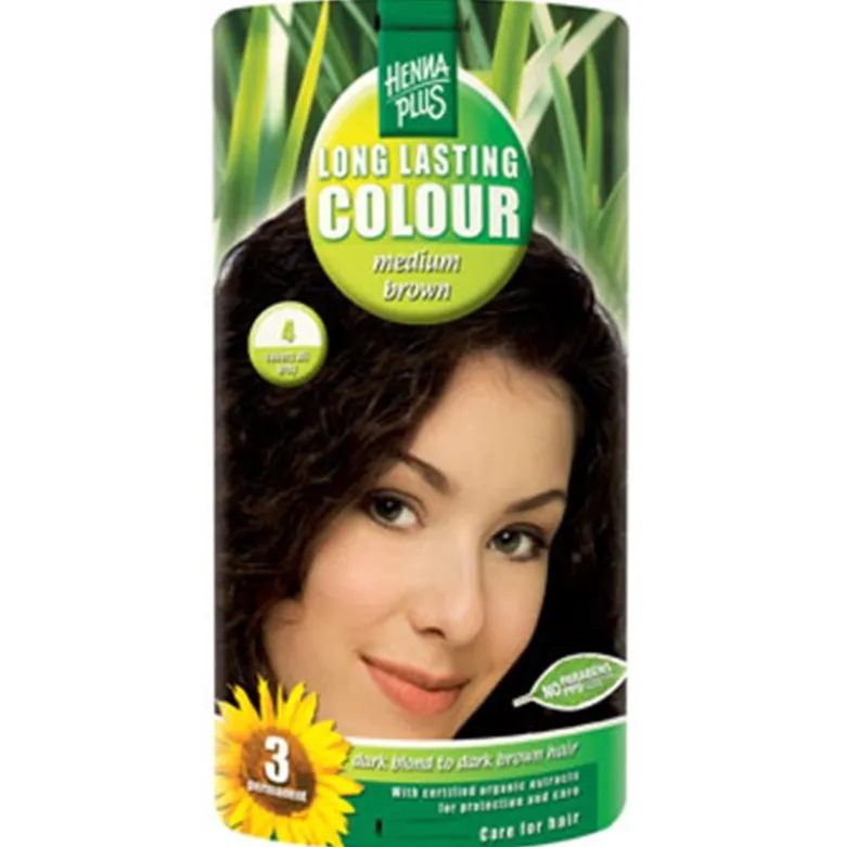 Hennaplus 4 Hårfarve Medium Brown (40 ml)
