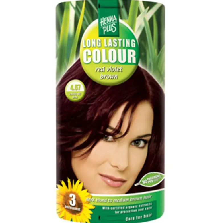 Hennaplus 4.67 Hårfarve Red Violet Brown (40 ml)