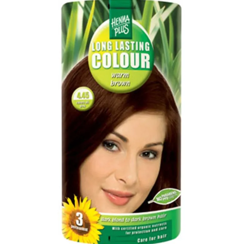 Hennaplus 4.45 Hårfarve Warm Brown (40 ml)