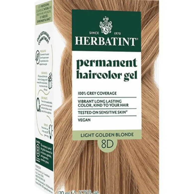Herbatint 8D Hårfarve Light Golden Blonde (170 ml)