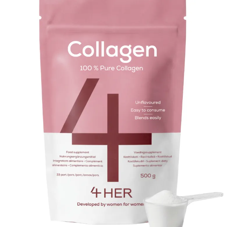 4 HER Collagen Pure Pulver (500 g)