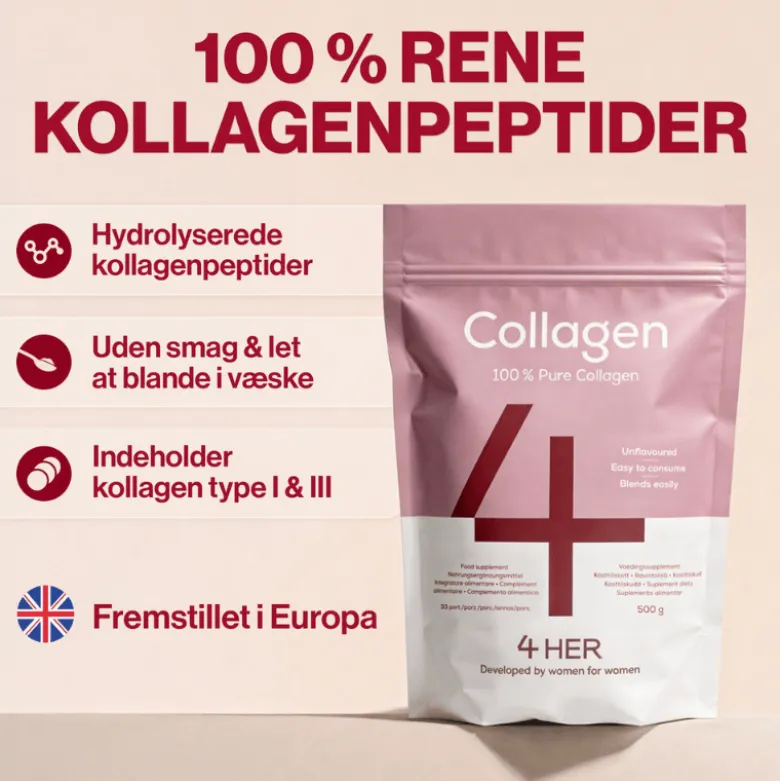 4 HER Collagen Pure Pulver (500 g)