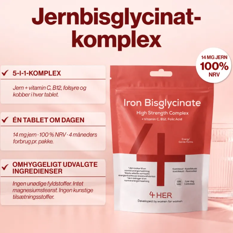4 HER Iron Bisglycinate (120 tabl)
