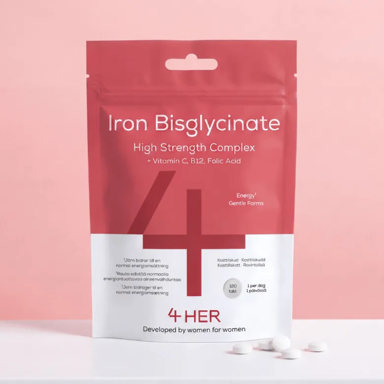 4 HER Iron Bisglycinate (120 tabl)