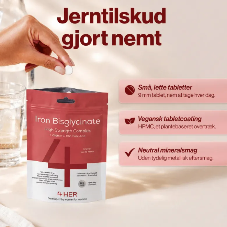 4 HER Iron Bisglycinate (120 tabl)