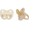 Hevea Naturgummi Sut, Baby 3-36 Måned Milky White & Sand (1 sæt)