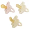 Hevea Naturgummi Sut Girl Mix, Nyfødt 0+ Måned Powder Pink, Cream, and Milky White (1 sæt)