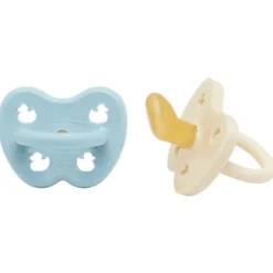 Hevea Naturgummi Sut, Nyfødt Baby Blue & Milky White (1 sæt)