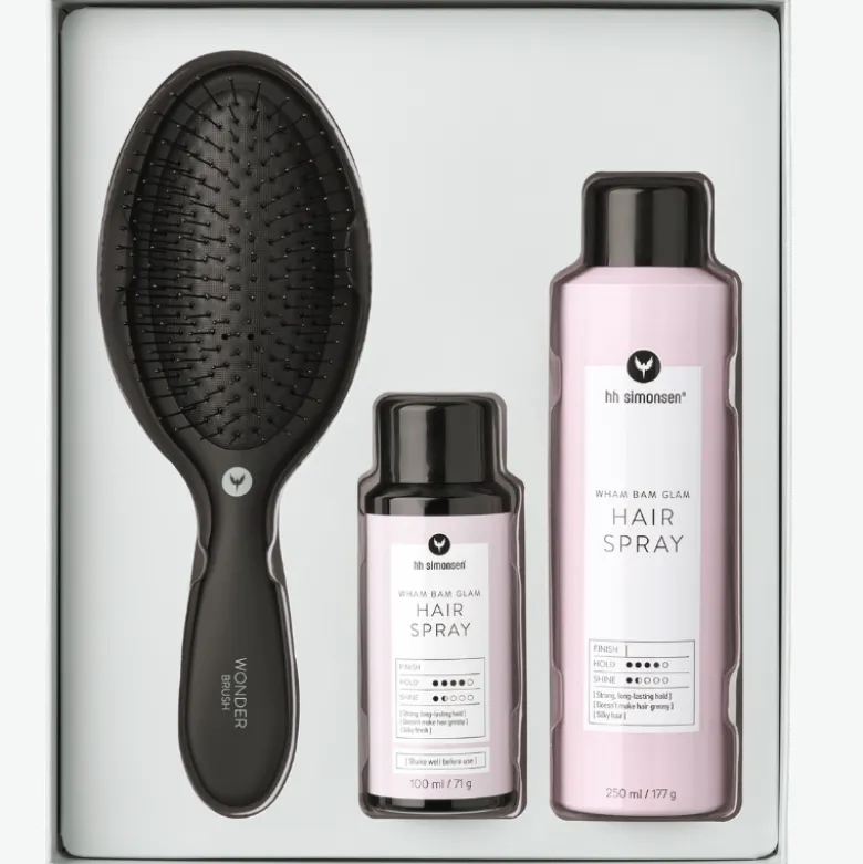 HH Simonsen Hair Spray Gift Box Inkl. Wonder Brush (1 sæt)