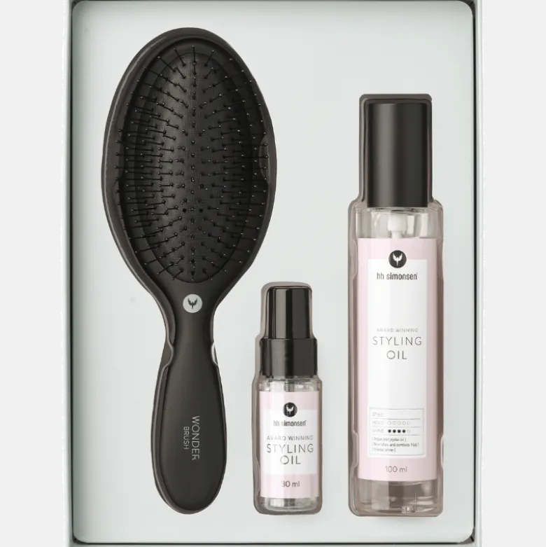 HH Simonsen Styling Oil Gift Box Inkl. Wonder Brush (1 sæt)
