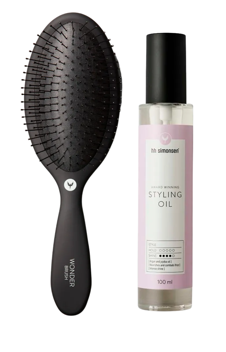 HH Simonsen Styling Oil + Wonder Brush (1 stk)