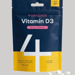 4 Him & Her Vitamin D3 50µg (365 tabl)