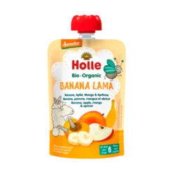 Holle Banana Lama Banan Æble Mango & Aprikos Smoothie Ø (100 g)