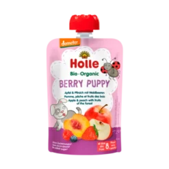 Holle Berry Puppy Æble Fersken & Skovbær Smoothie (100 g)