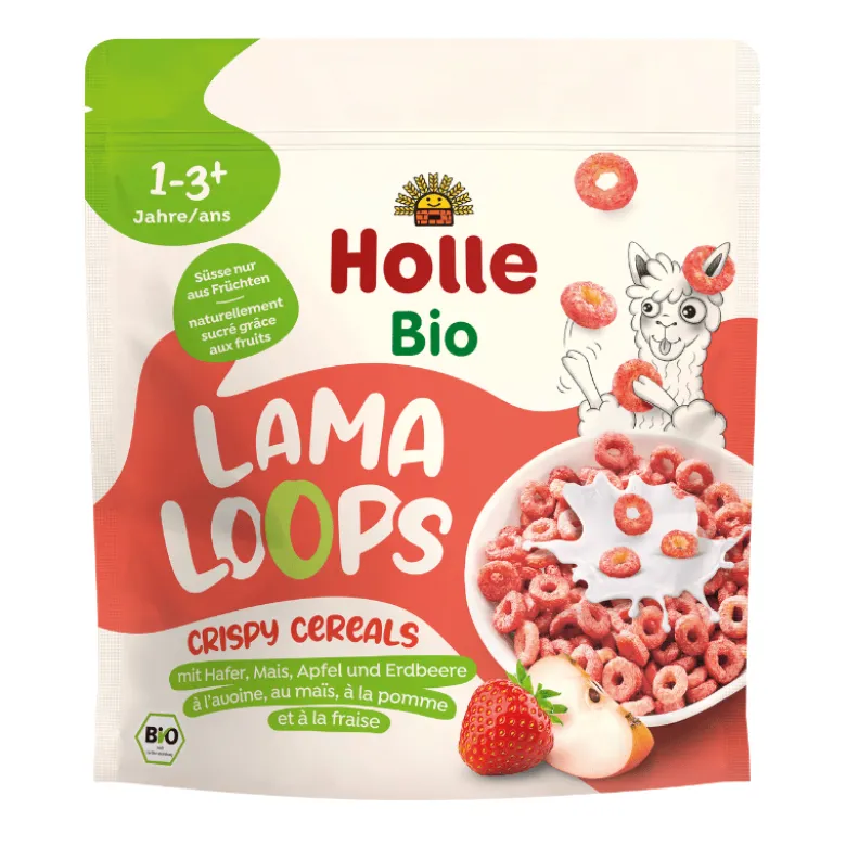 Holle Bio Lama Loops Sprøde Morgenmadsringe Ø (125 g)