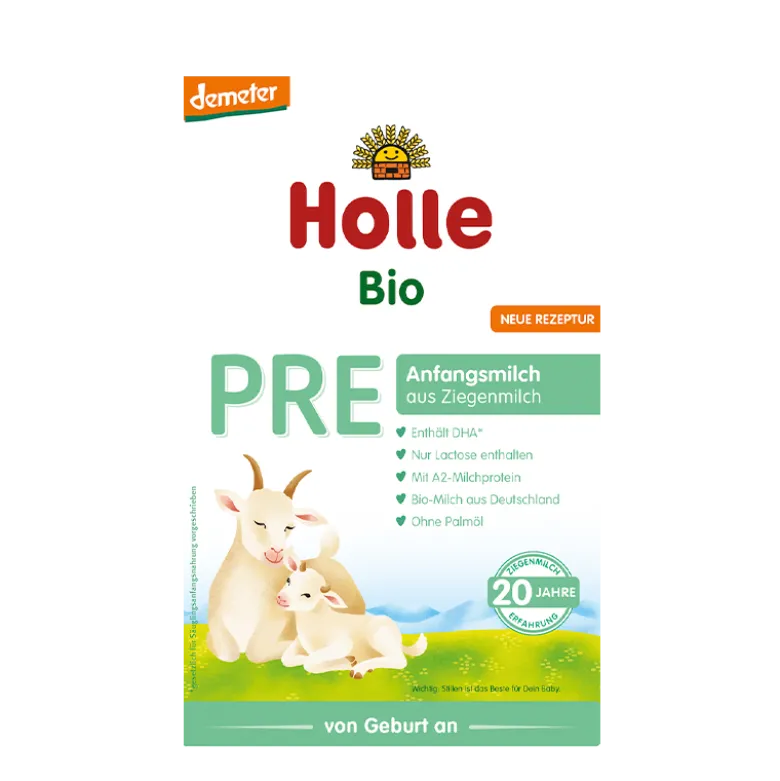 Holle PRE Modermælkserstatning Gedemælk Ø - Fra 0 mdr. (400 g)