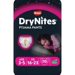 Huggies DryNites 3-5 År Girl (10 stk)