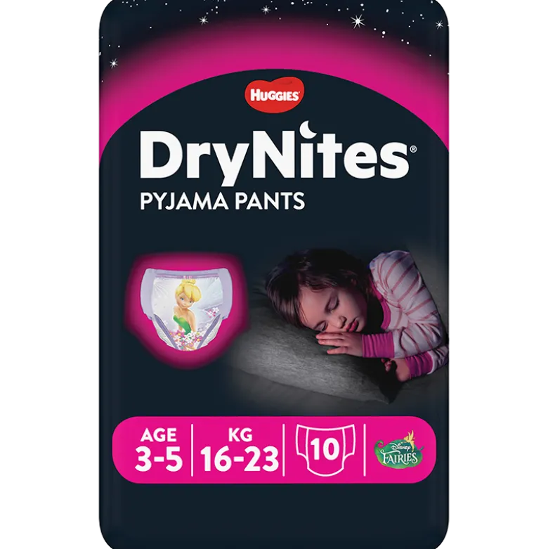 Huggies DryNites 3-5 År Girl (10 stk)