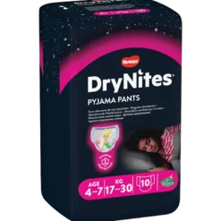 Huggies DryNites 4-7 År Girl (10 stk)
