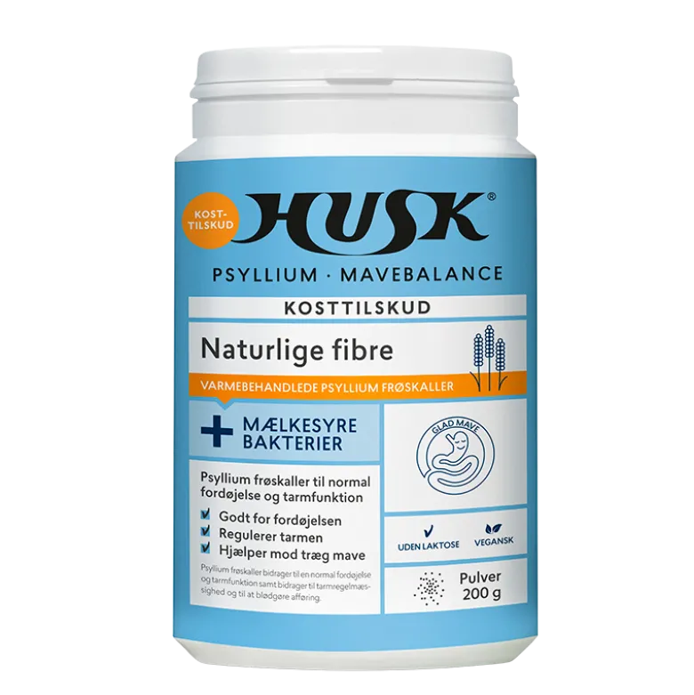 HUSK Psyllium Mavebalance +Mælkesyrebakterier (200 g)
