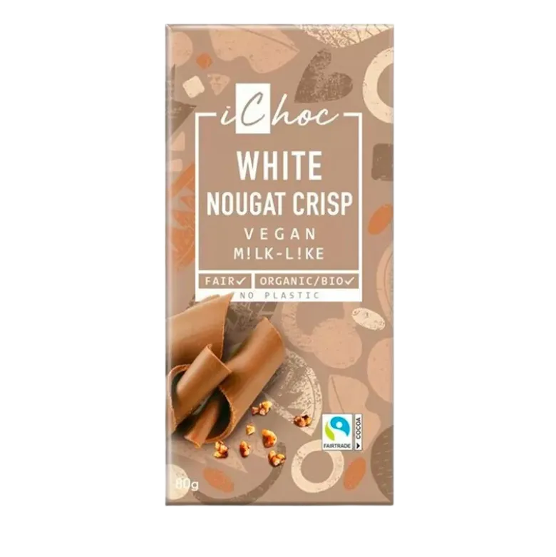 Ichoc White Nougat Crisp Choco Ø (80 gram)