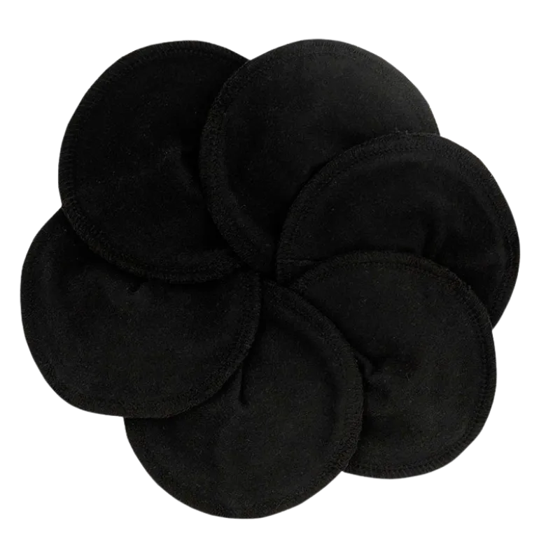ImseVimse Organic Nursing Pads Cotton - Black (3 sæt)