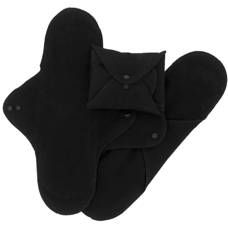 ImseVimse Sanitary Pads Classic Night Black (3 pak)