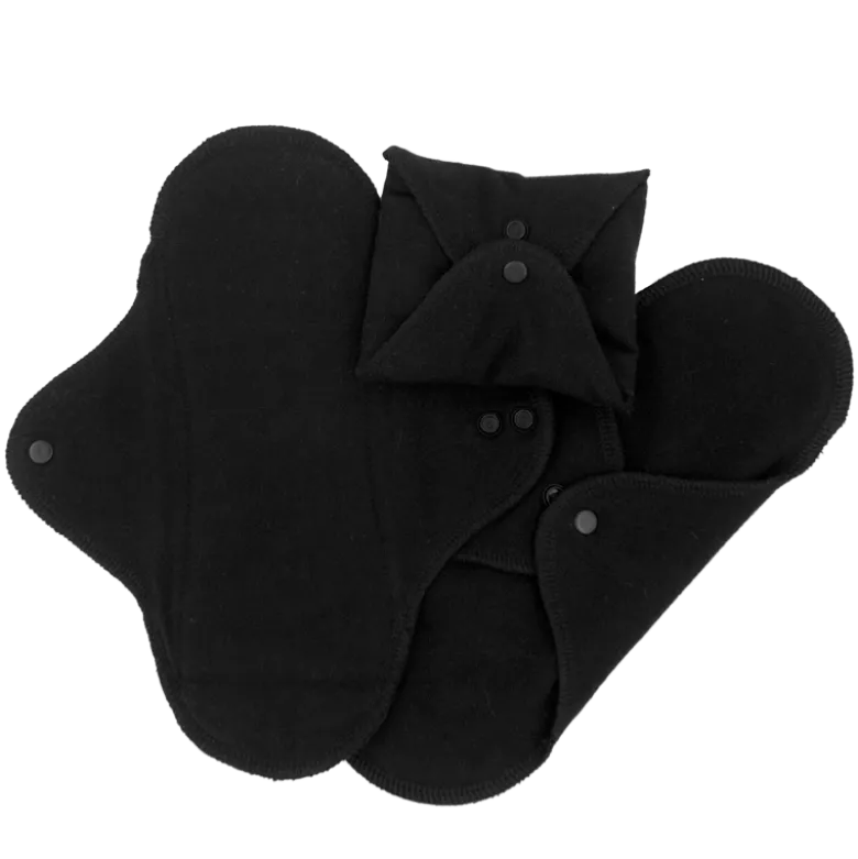 ImseVimse Sanitary Pads Classic Regular Black (3 pak)