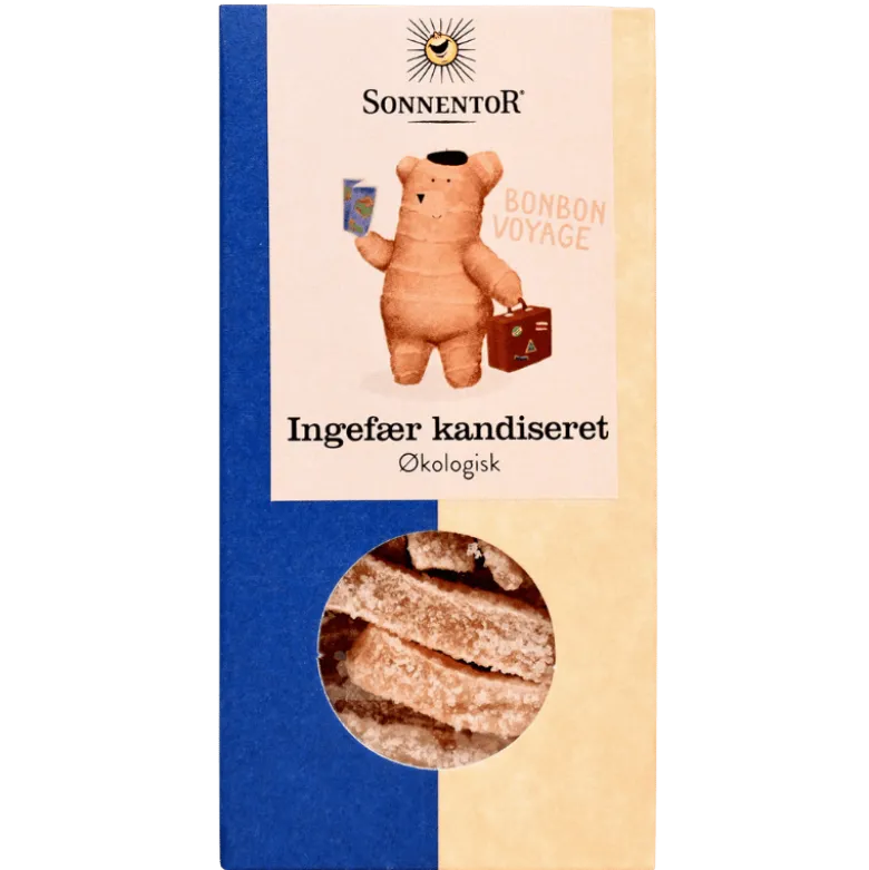Ingefær kandiseret Ø 75 gr.