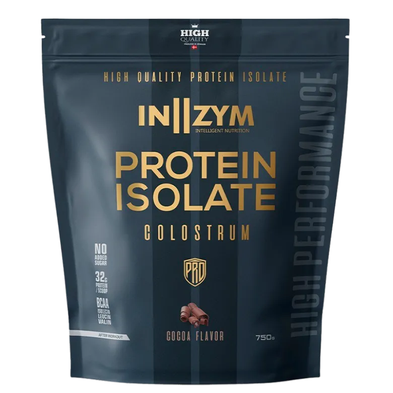 IN||ZYM Protein Isolate Colostrum - Chokolade (750 g)